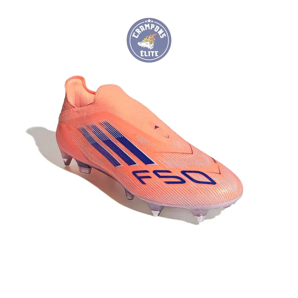 Image of F50 Elite Laceless SG Coral Blaze - Orange/Bleu SG
