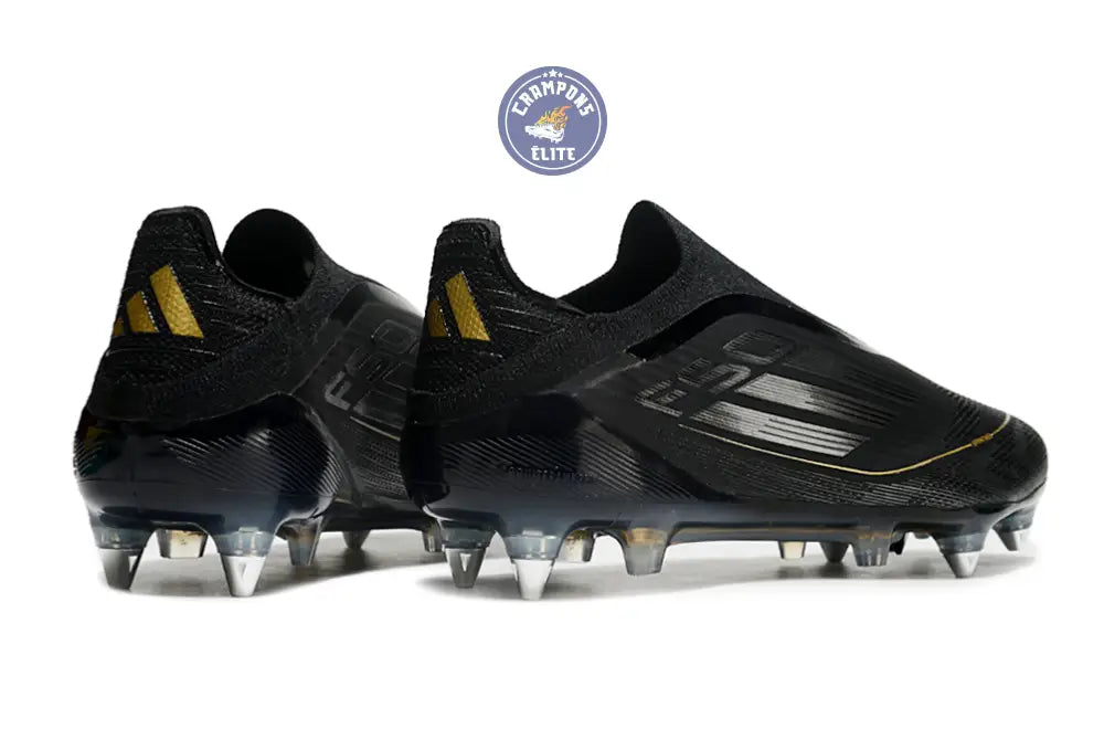 F50 Elite Laceless SG Dark Spark - Noir/Argenté/Doré