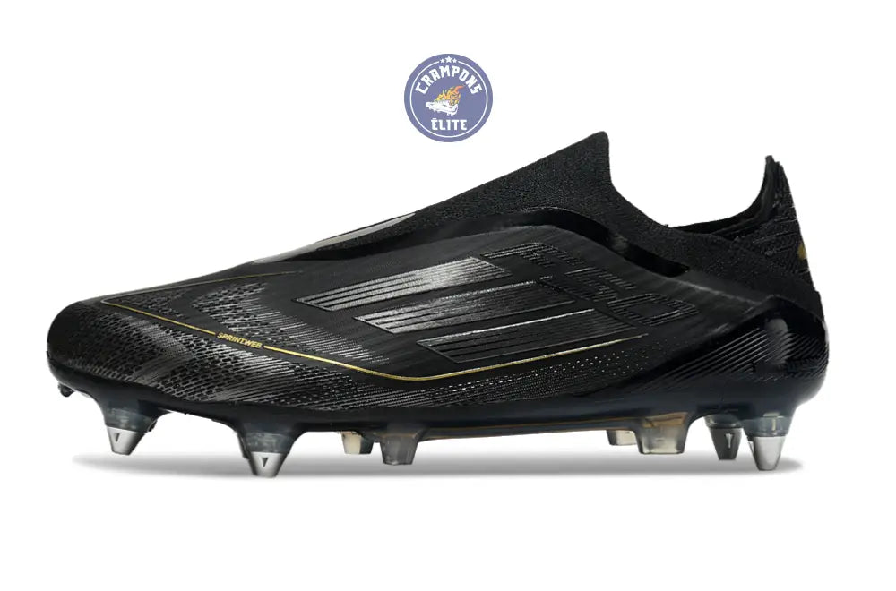 F50 Elite Laceless SG Dark Spark - Noir/Argenté/Doré