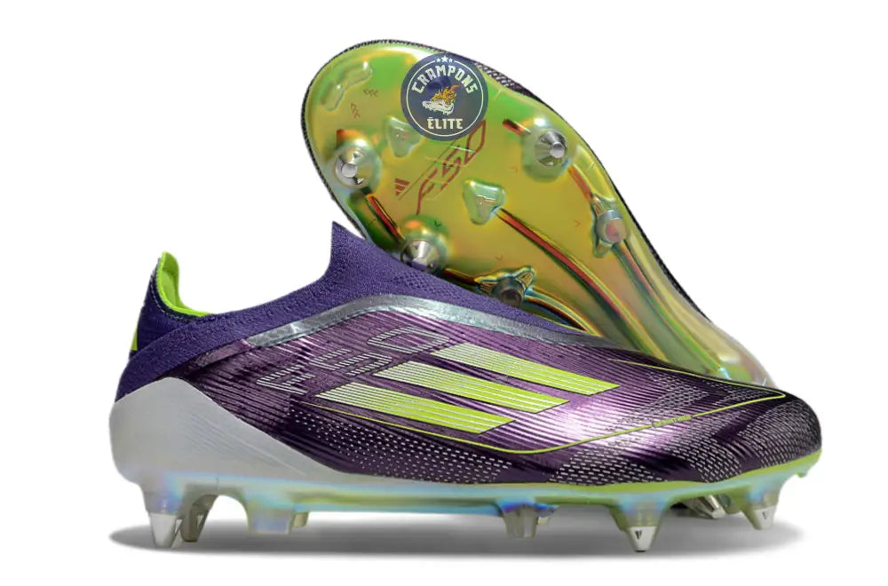 F50 Elite Laceless SG Fast Reborn - Violet/Blanc/Lucid Lemon ÉDITION LIMITÉE