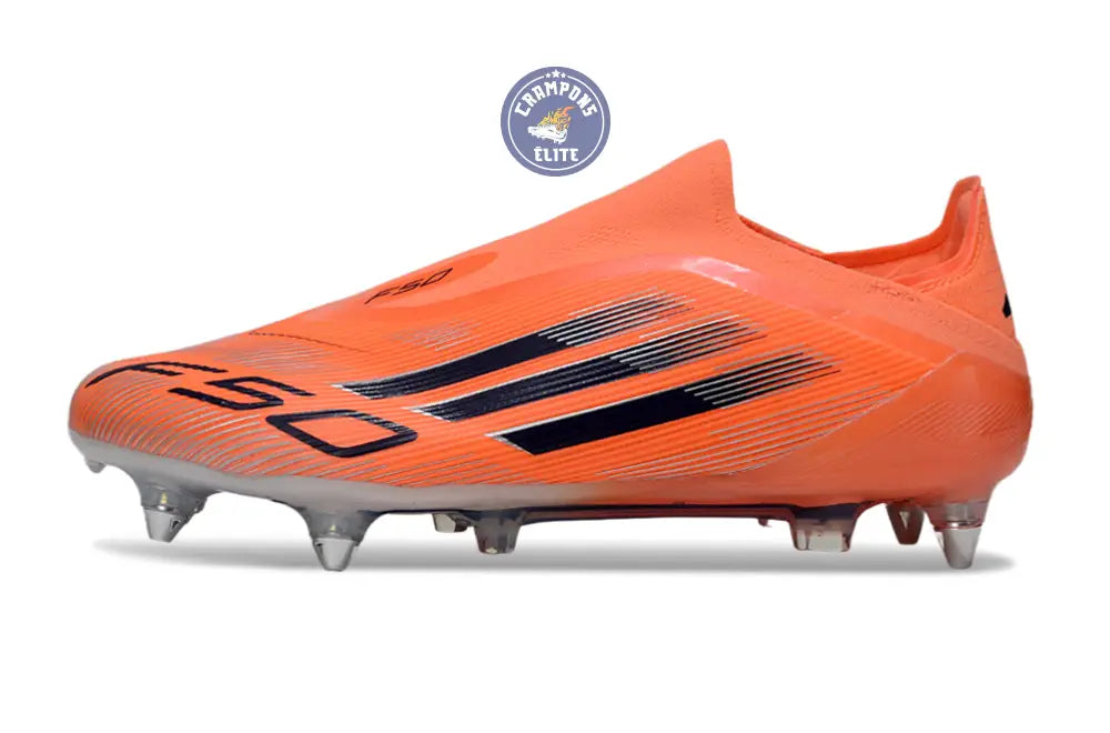 F50 Elite Laceless SG - Orange/Noir