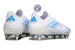Image of F50 Elite Laceless SG Polar Victory - Blanc/Argenté/Bleu