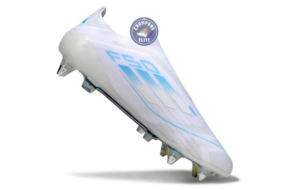 F50 Elite Laceless SG Polar Victory - Blanc/Argenté/Bleu