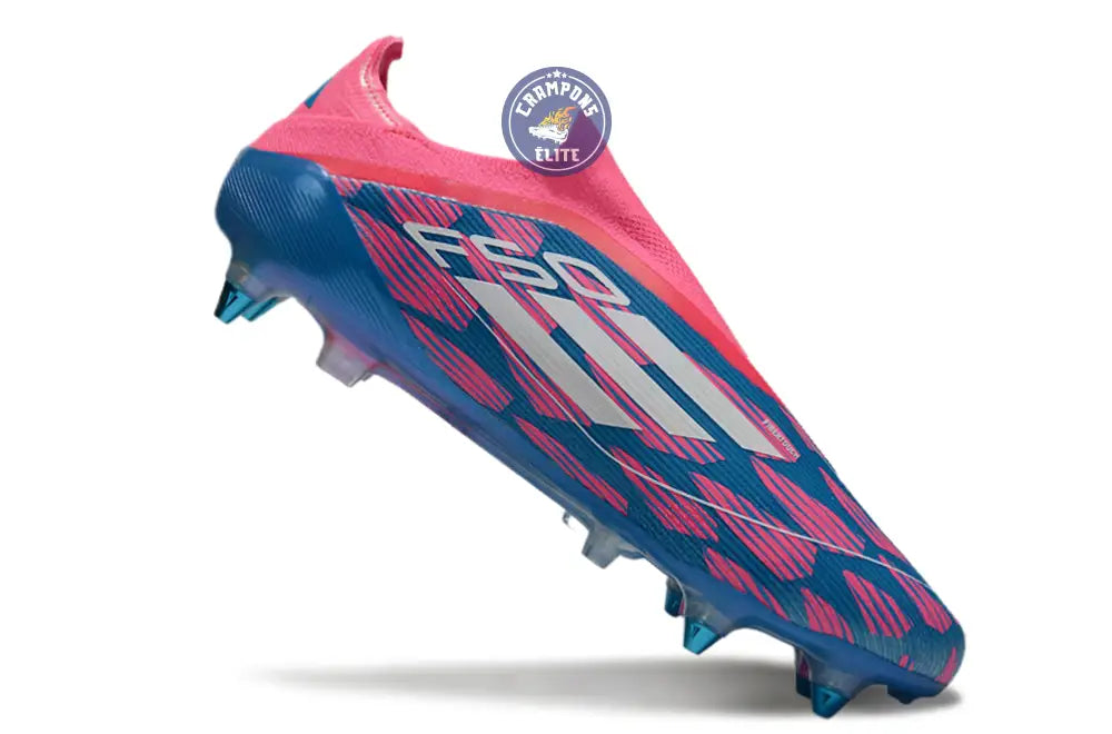 Image of F50 Elite Laceless SG Reemergence - Bleu/Blanc/Rose
