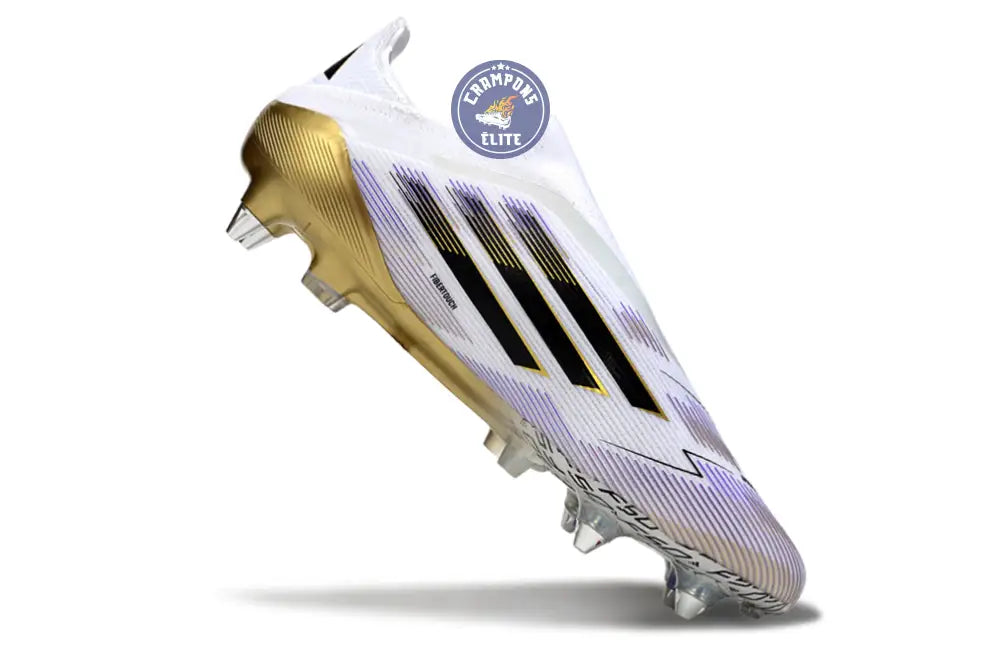 F50 Elite Laceless SG Road to Glory - Blanc/Noir/Doré