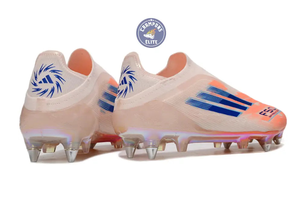 F50 Elite Laceless SG - Beige/Orange/Bleu