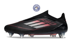 Image of F50 Elite Laceless SG Stealth Victory - Noir/Argenté/Lucid Red