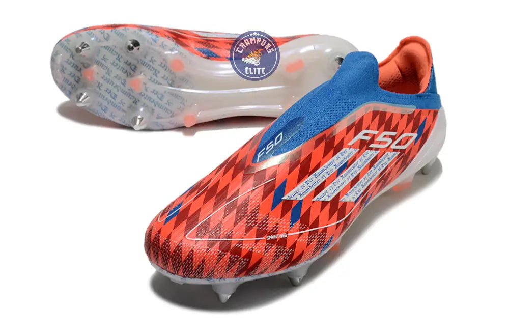 F50 Elite Laceless SG Thomas Müller Raumdeuter - Rouge/Blanc/Bleu ÉDITION LIMITÉE