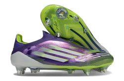 Image of F50 Elite Laceless SG - Violet/Jaune Fluo/Blanc