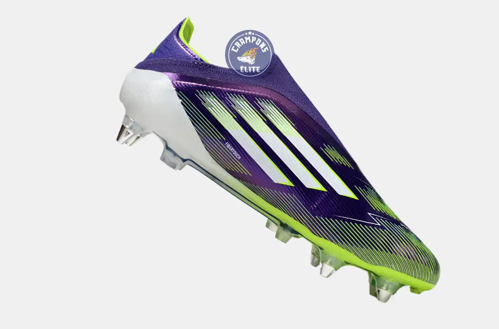 Image of F50 Elite Laceless SG - Violet/Jaune Fluo/Blanc