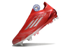 Image of F50 Elite Laceless SG x Soccer.com - Rouge/Argent