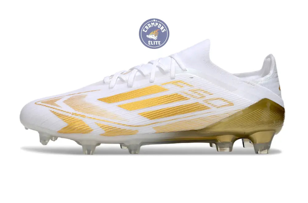 Image of F50 Elite Lacets FG - Blanc/Doré