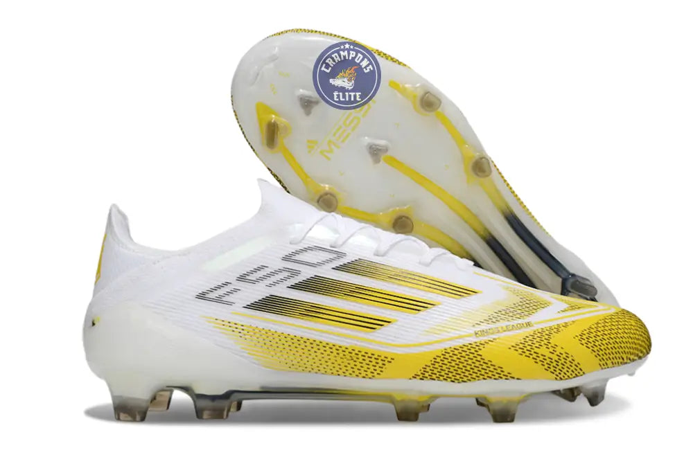 Image of F50 Elite Lacets FG - Blanc/Jaune/Noir