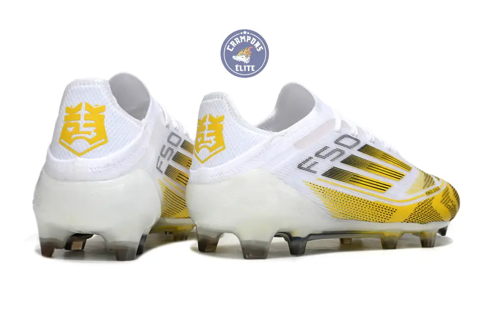 Image of F50 Elite Lacets FG - Blanc/Jaune/Noir