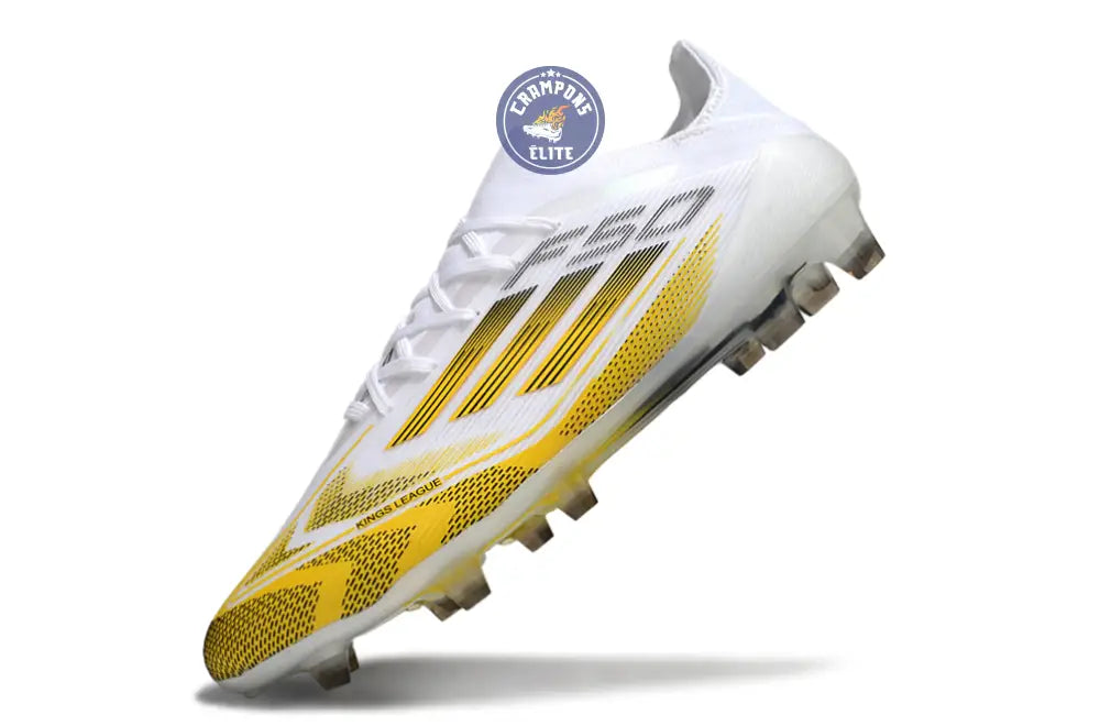 F50 Elite Lacets FG - Blanc/Jaune/Noir