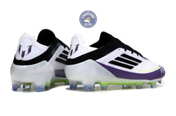 Image of F50 Elite Lacets FG - Blanc/Violet/Noir/Jaune Fluo