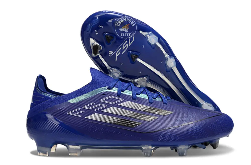 F50 Elite Lacets FG - Bleu/Noir/Argenté