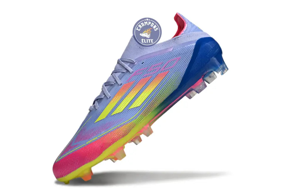 Image of F50 Elite Lacets FG - Blue Fusion/Vert/Rose