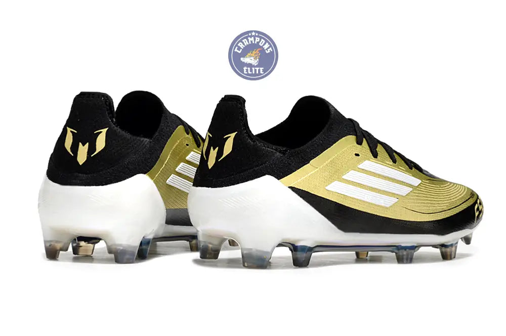 F50 Elite Lacets FG - Doré/Blanc/Noir