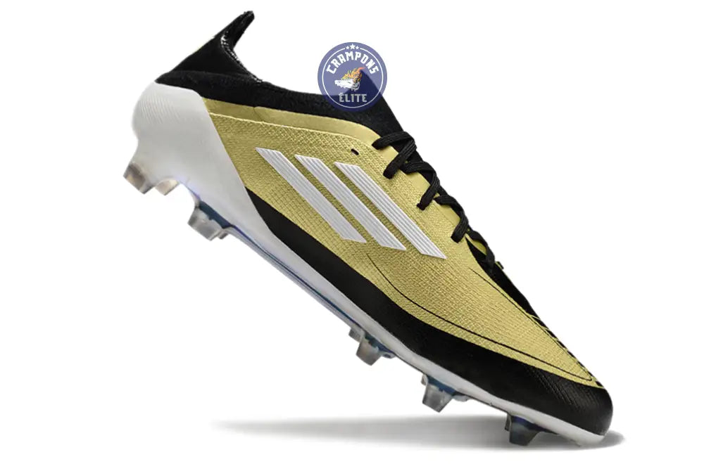 F50 Elite Lacets FG - Doré/Blanc/Noir