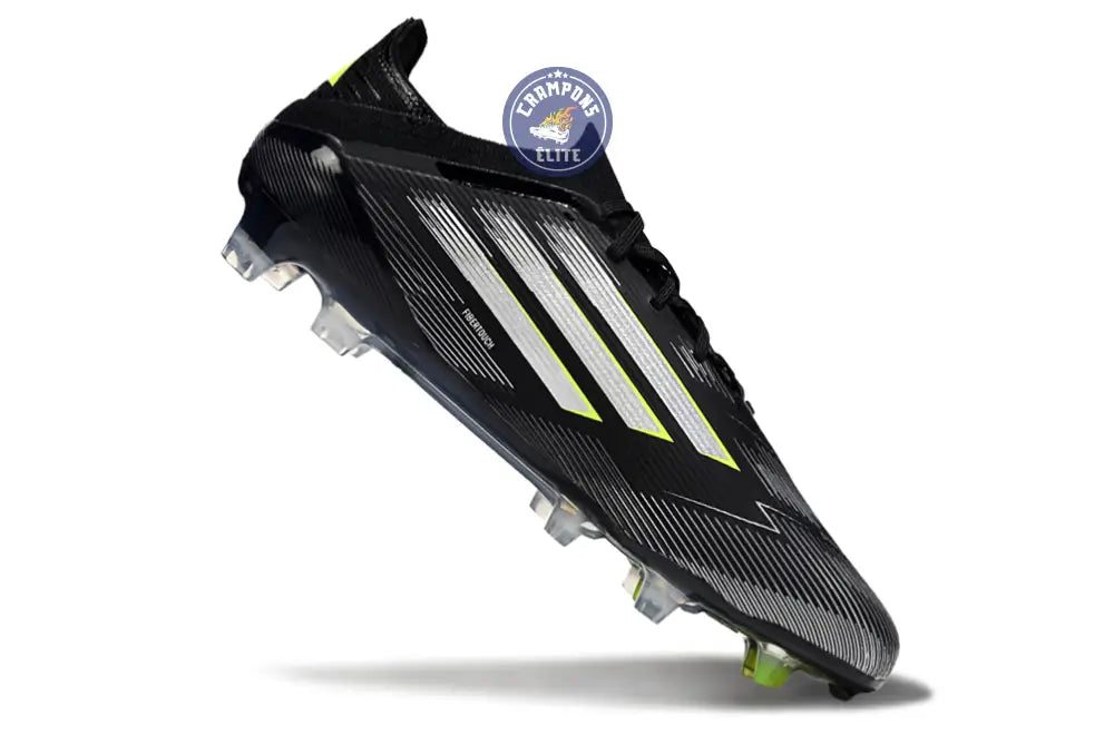 Image of F50 Elite Lacets FG - Noir/Argenté/Jaune Fuo