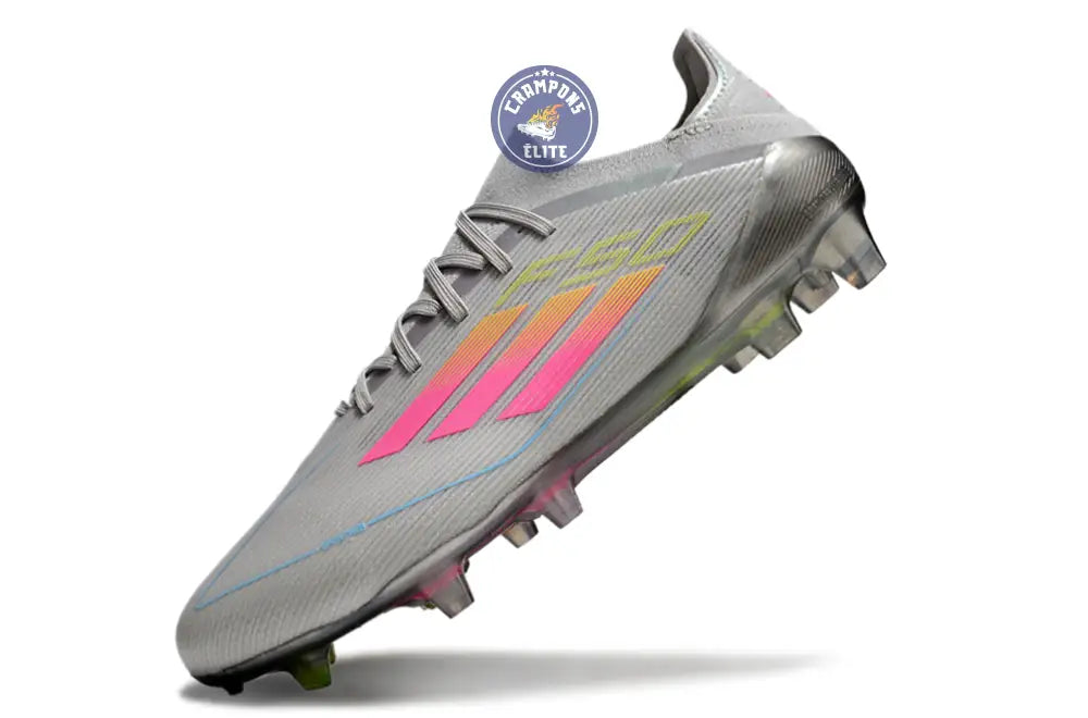 F50 Elite Lacets FG - Gris/Noir/Multicolor