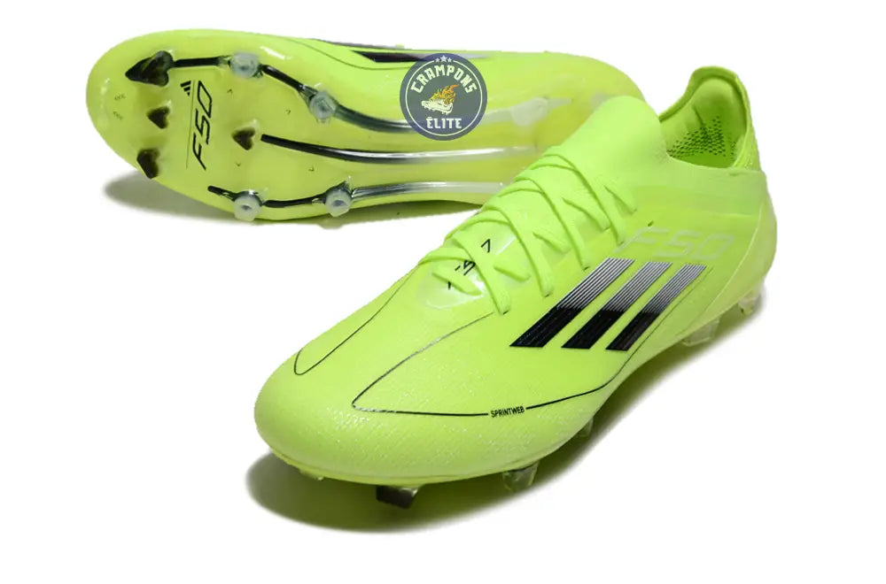 Image of F50 Elite Lacets FG - Jaune Fluo/Noir