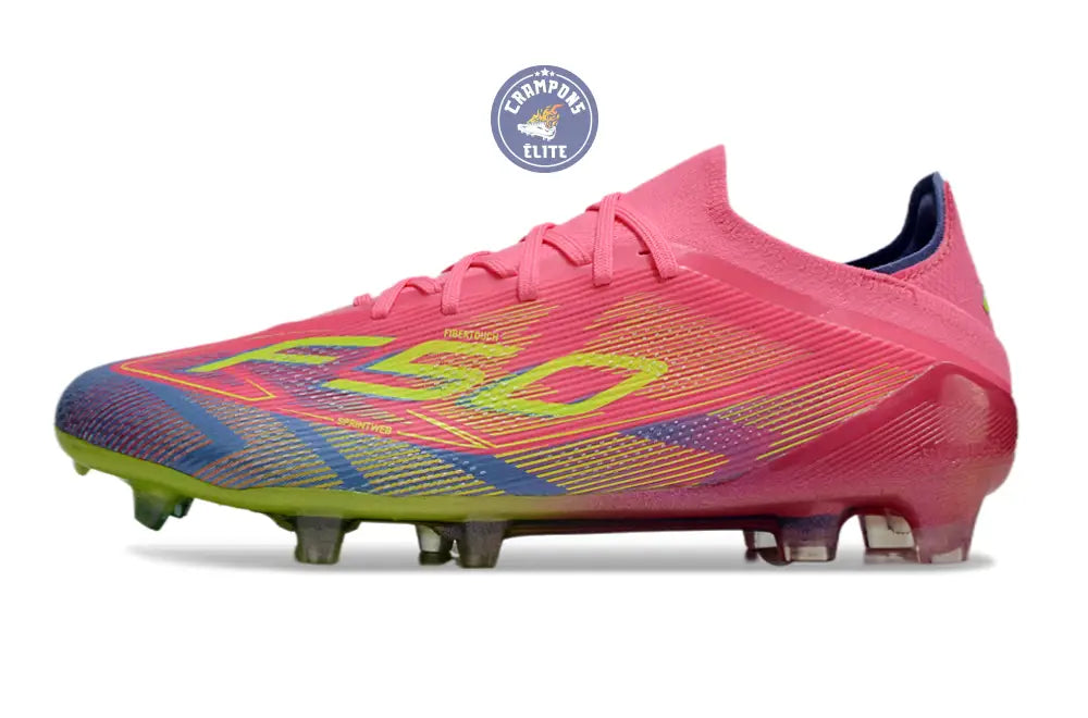 Image of F50 Elite Lacets FG Mystic Victory - Rose/Vert/Blue Fusion