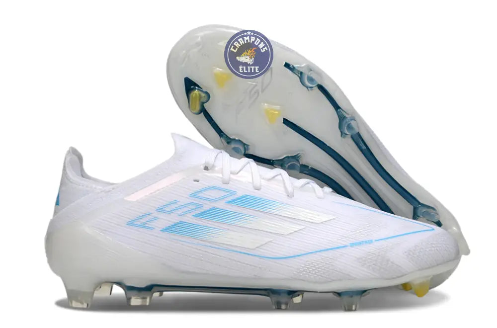 Image of F50 Elite Lacets FG Polar Victory - Blanc/Argenté/Bleu