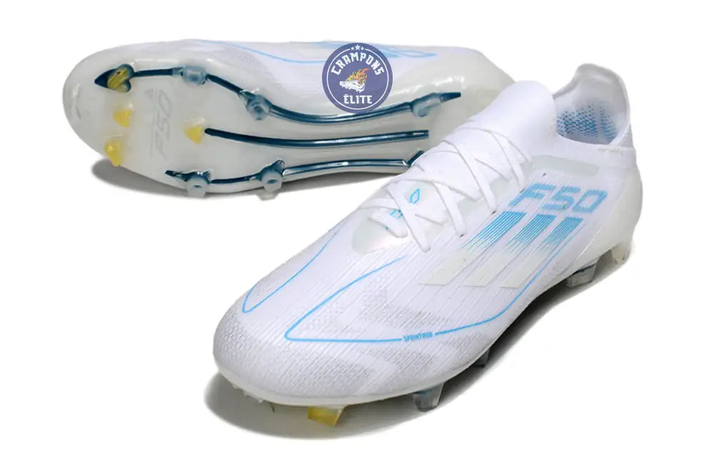 Image of F50 Elite Lacets FG Polar Victory - Blanc/Argenté/Bleu