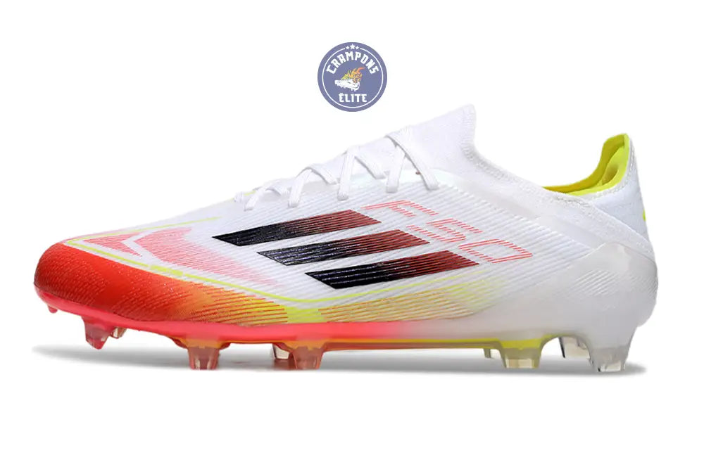 F50 Elite Lacets FG Pure Victory - Blanc/Noir/Jaune