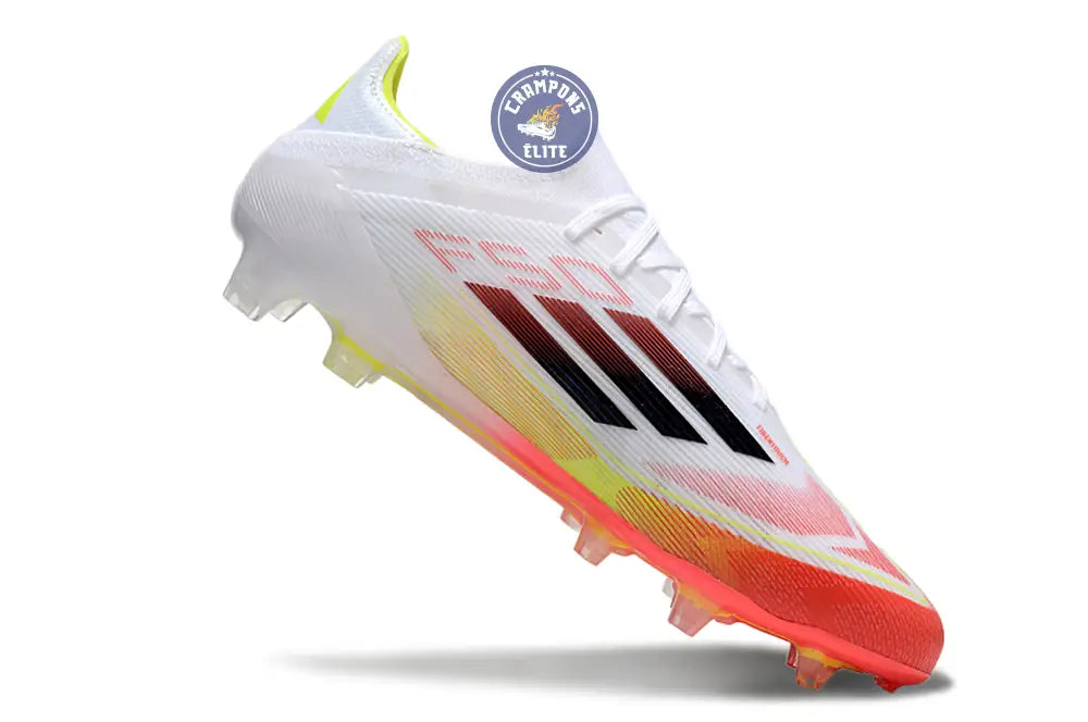 F50 Elite Lacets FG Pure Victory - Blanc/Noir/Jaune