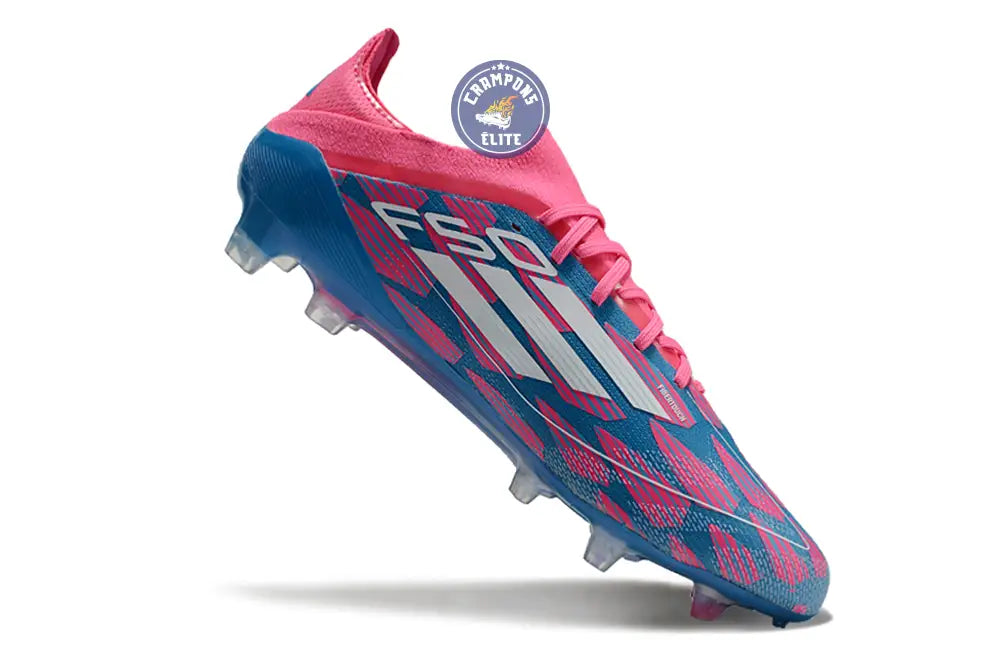 Image of F50 Elite Lacets FG Reemergence - Bleu/Blanc/Rose