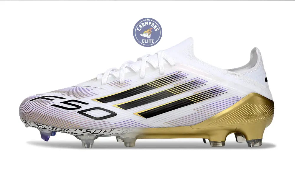 Image of F50 Elite Lacets FG Road to Glory - Blanc/Noir/Doré