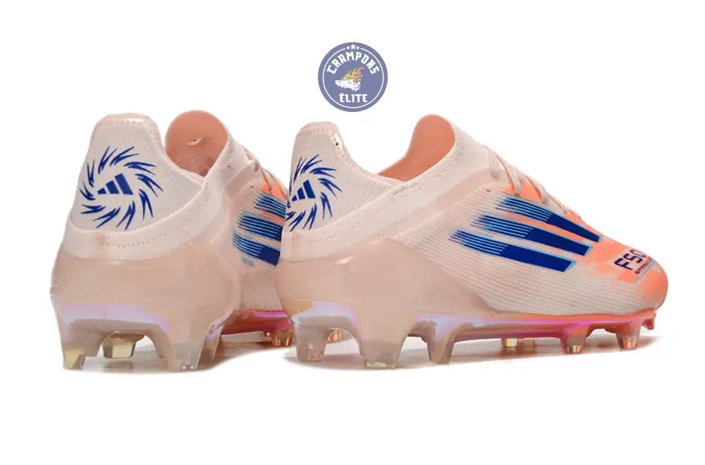 F50 Elite Lacets FG - Beige/Orange/Bleu