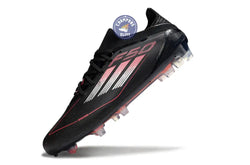 Image of F50 Elite Lacets FG Stealth Victory - Noir/Argenté/Lucid Red