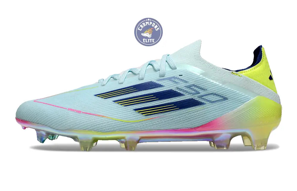 Image of F50 Elite Lacets FG Stellar Icon - Almost Blue/Bleu/Jaune