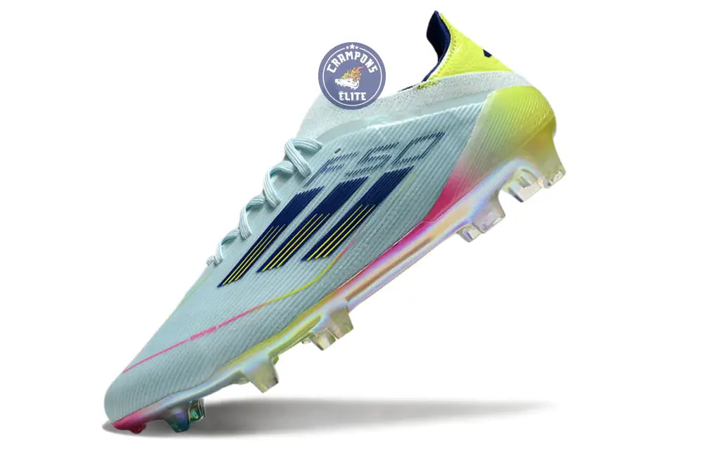 Image of F50 Elite Lacets FG Stellar Icon - Almost Blue/Bleu/Jaune