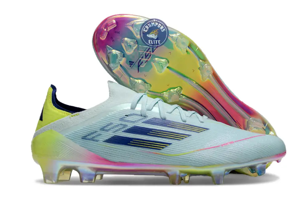 F50 Elite Lacets FG Stellar Icon - Almost Blue/Bleu/Jaune