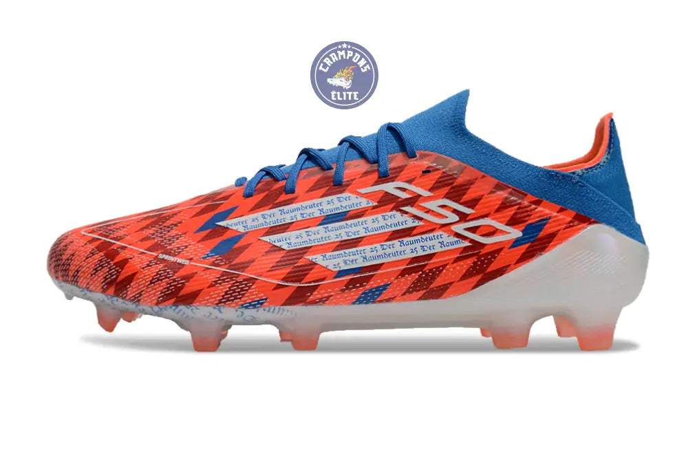 F50 Elite Lacets FG Thomas Müller Raumdeuter - Rouge/Blanc/Bleu ÉDITION LIMITÉE