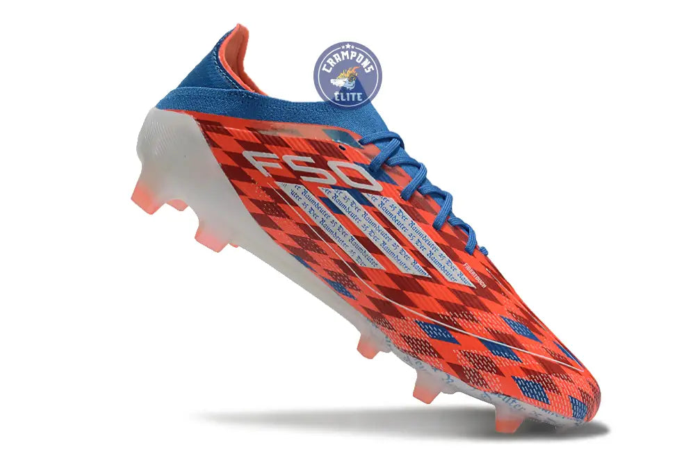 F50 Elite Lacets FG Thomas Müller Raumdeuter - Rouge/Blanc/Bleu ÉDITION LIMITÉE