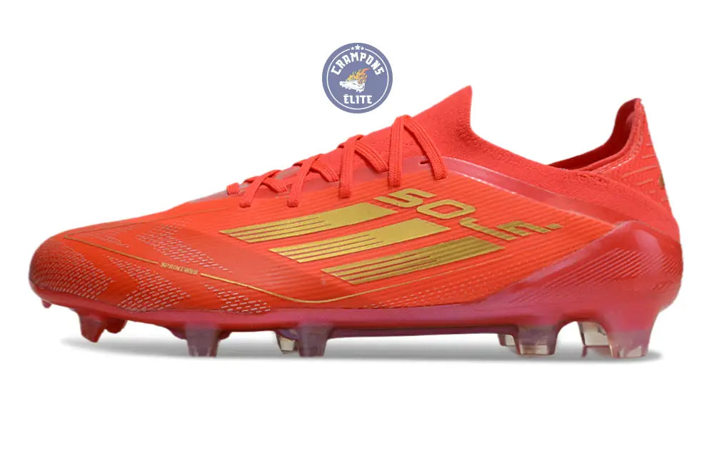 F50 Elite Lacets FG Two Horizons - Rouge/Doré/Rouge ÉDITION LIMITÉE