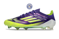 Image of F50 Elite Lacets FG - Violet/Jaune Fluo/Blanc