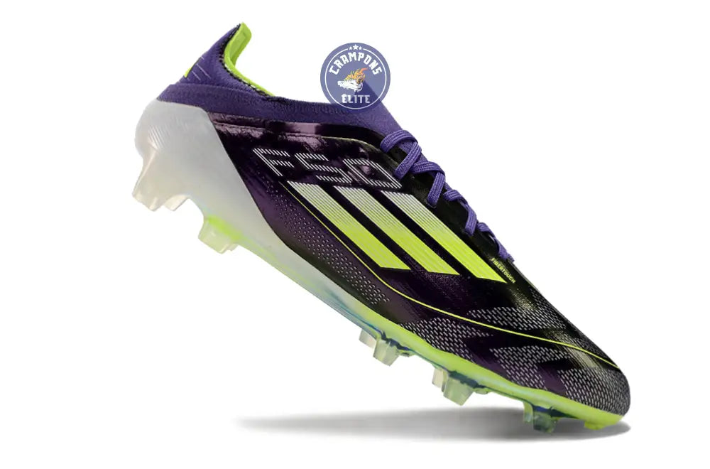 F50 Elite Lacets FG - Violet/Jaune Fluo/Gris