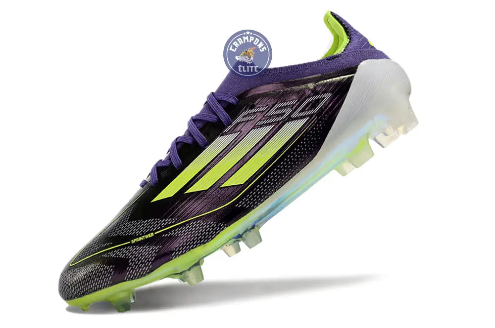 F50 Elite Lacets FG - Violet/Jaune Fluo/Gris