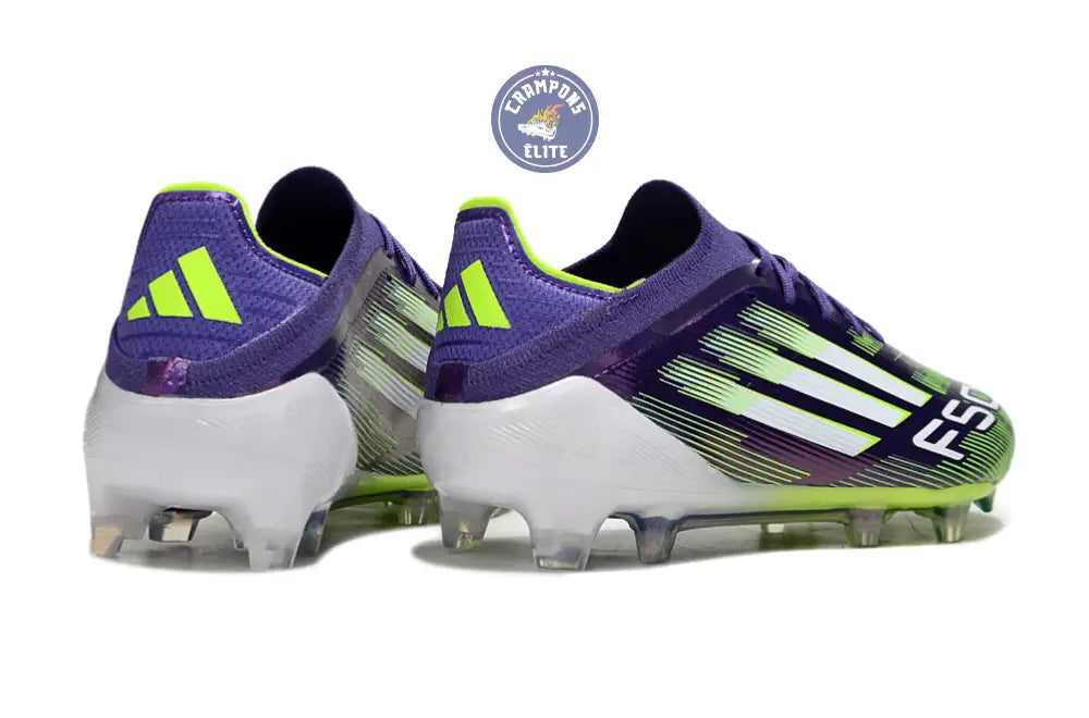 F50 Elite Lacets FG - Violet/Vert Fluo/Gris