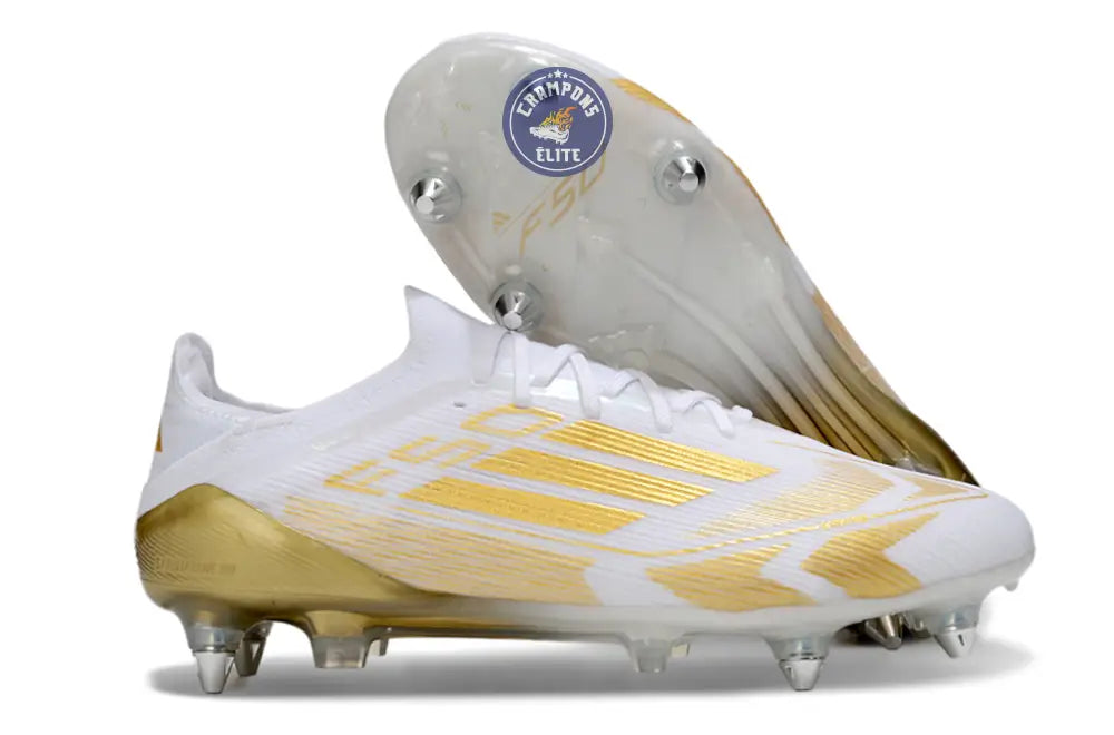 Image of F50 Elite Lacets SG - Blanc/Doré
