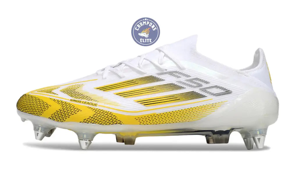 F50 Elite Lacets SG - Blanc/Jaune/Noir
