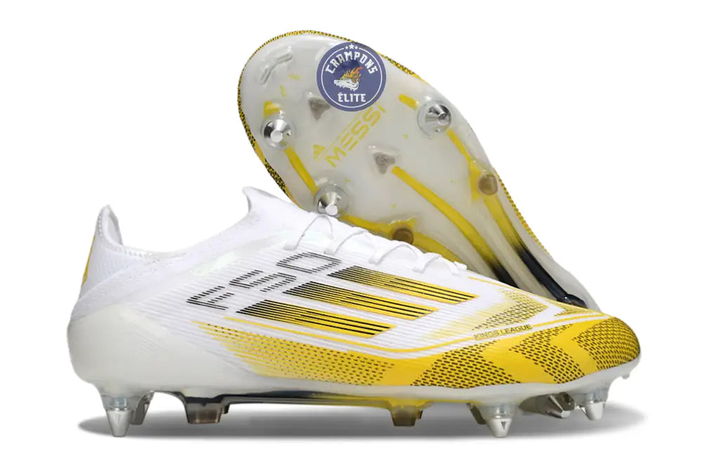 Image of F50 Elite Lacets SG - Blanc/Jaune/Noir