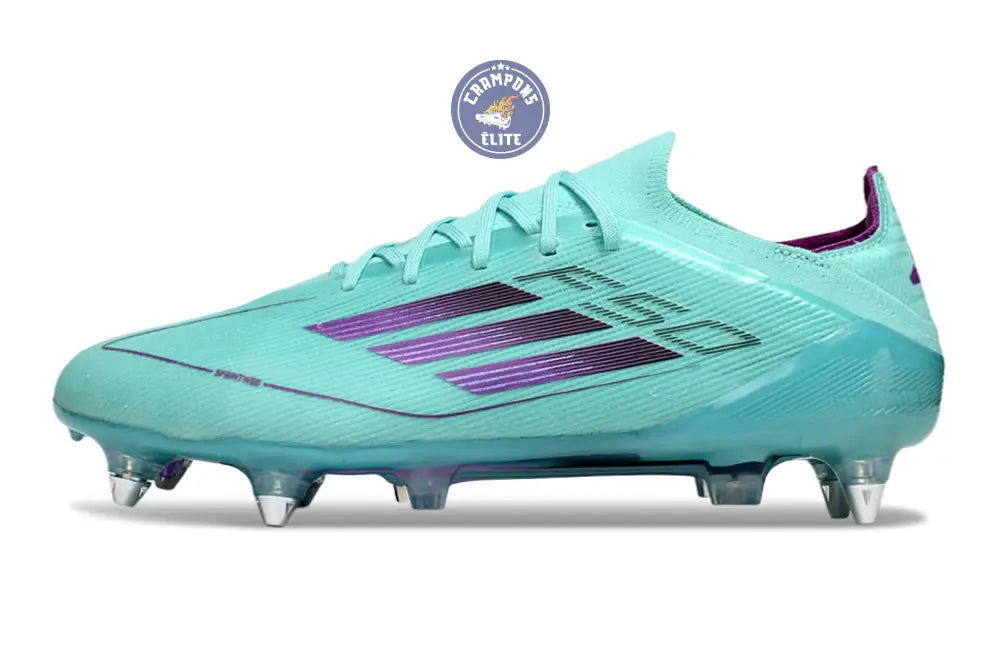 F50 Elite Lacets SG - Bleu Turquoise/Violet